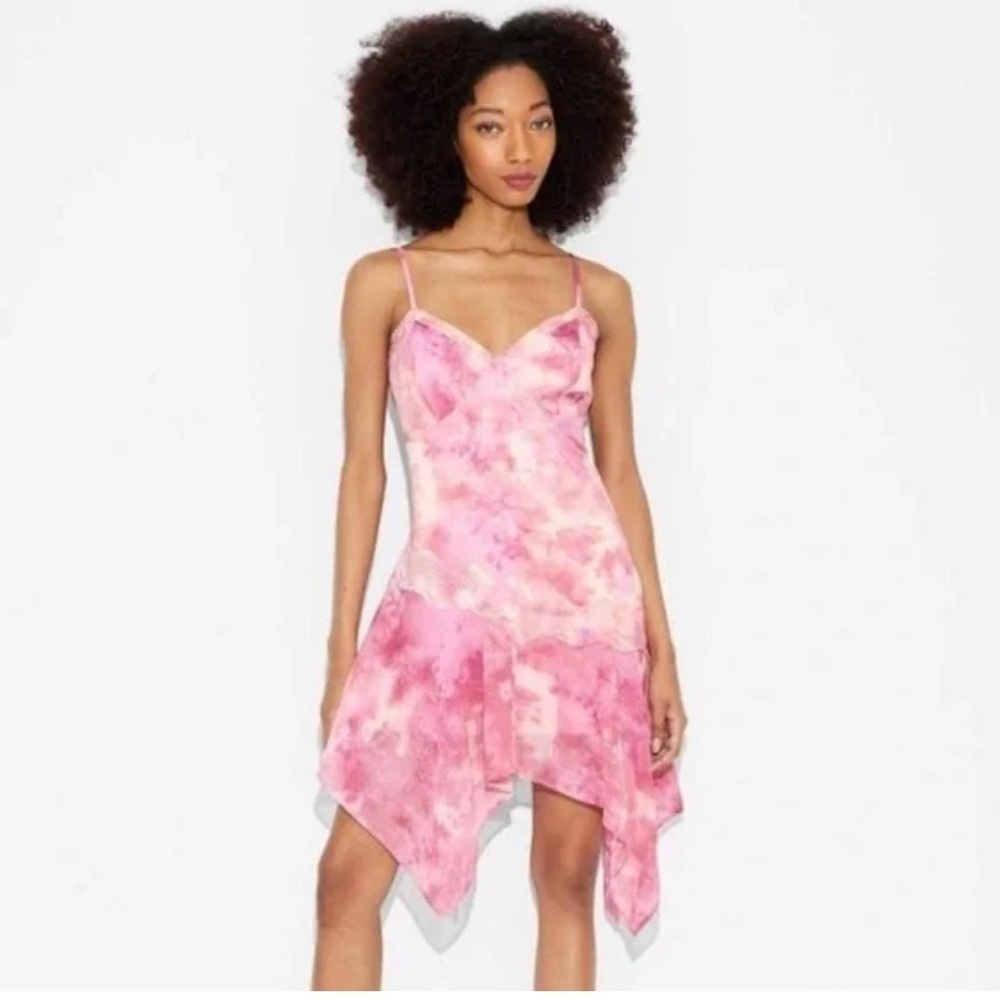 NWT-Elegant‎ Pink Tie-Dye Maxi Dress
Soft resort cruise  beach dress